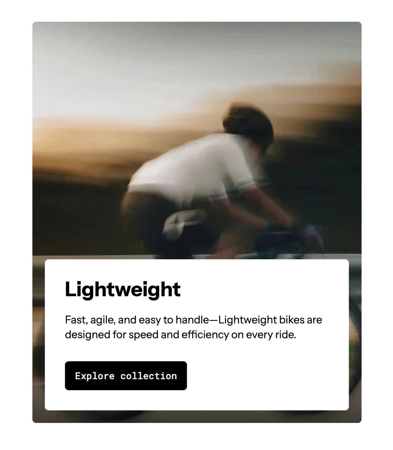 Collection card block