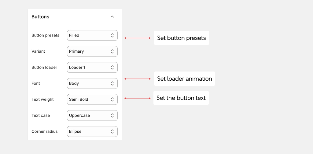 Stylist theme settings
