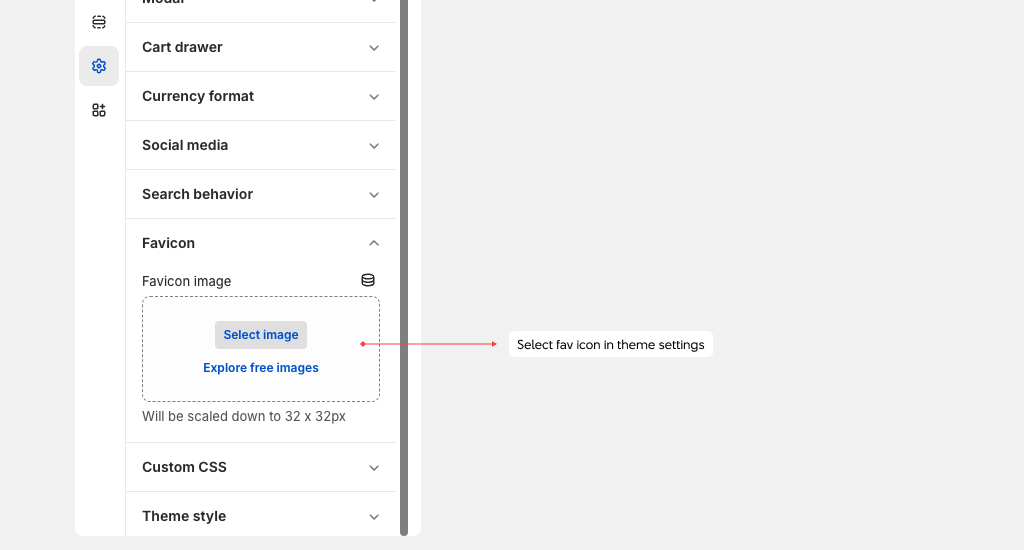 Redefine theme settings