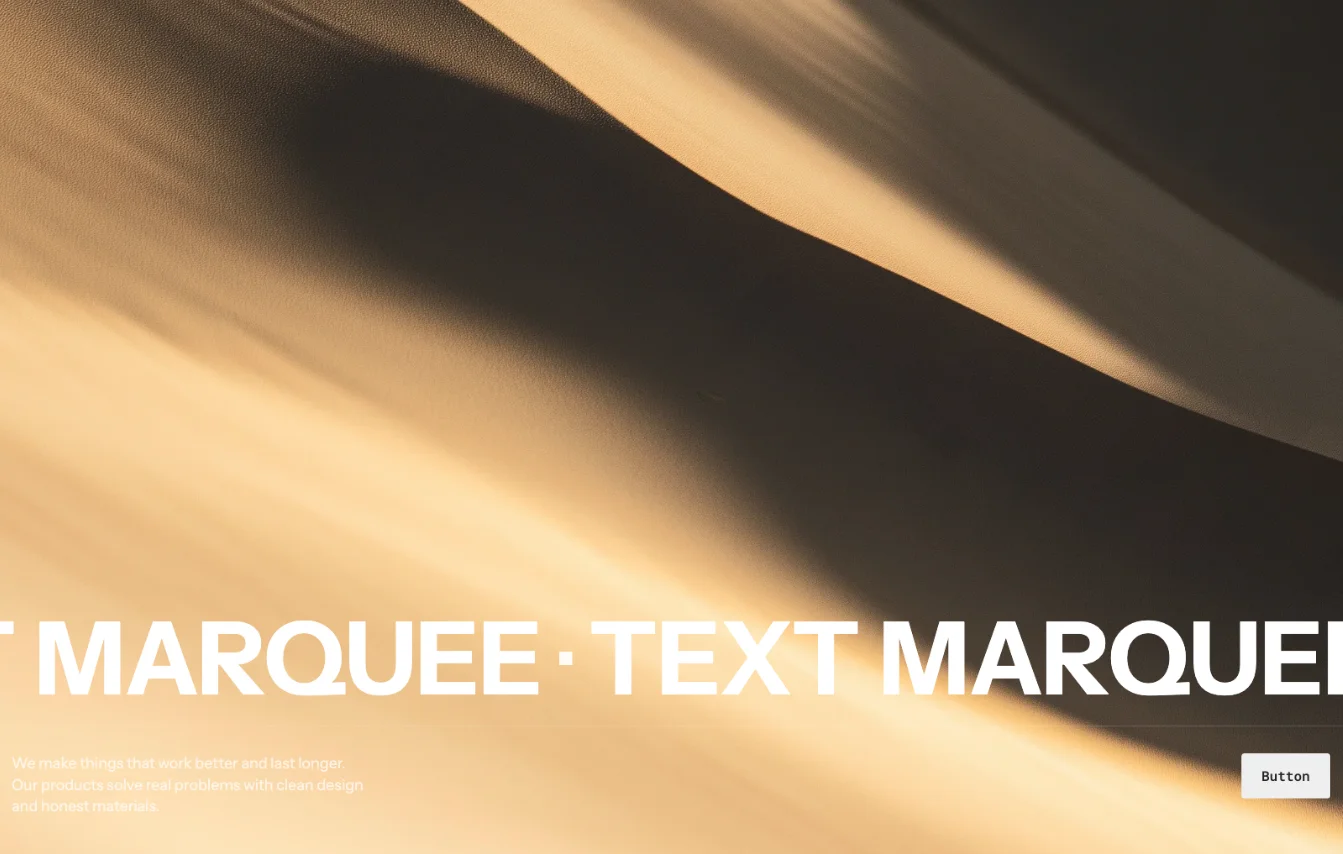 Hero banner with marquee