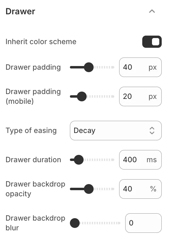 Wave theme settings