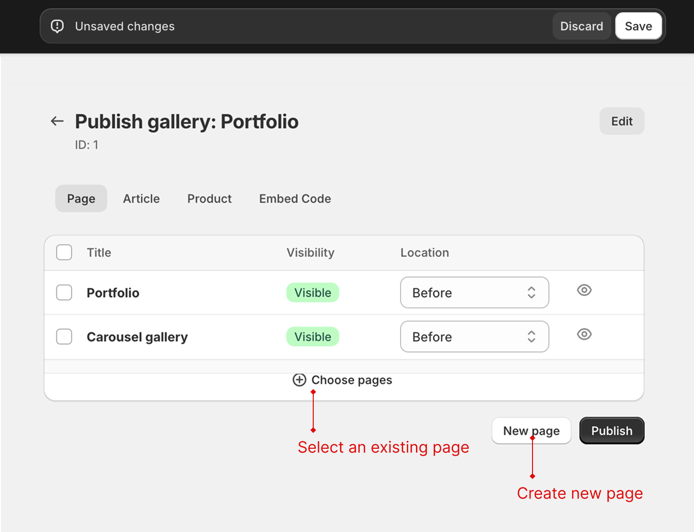 Auto publish